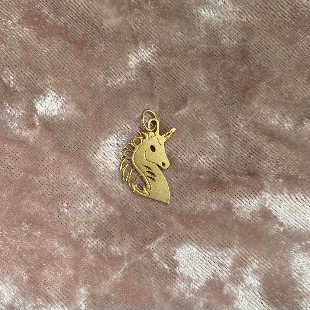 14k Solid Gold Vintage 1986 Michael Anthony Unicorn Charm 200$